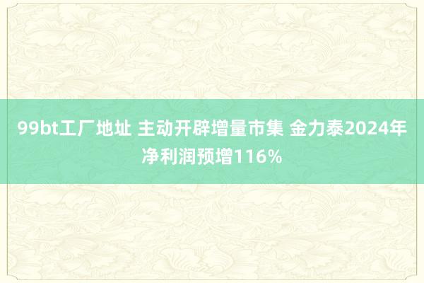 99bt工厂地址 主动开辟增量市集 金力泰2024年净利润预增116%