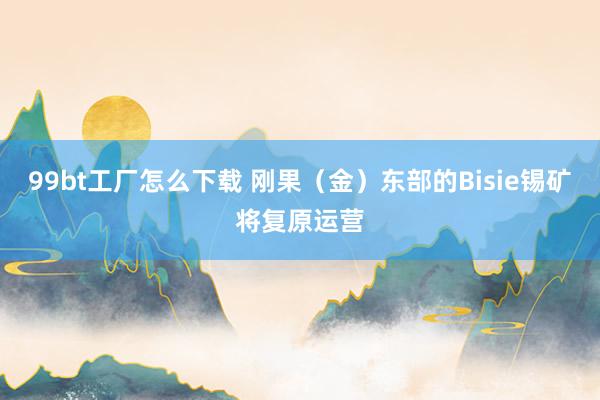 99bt工厂怎么下载 刚果（金）东部的Bisie锡矿将复原运营